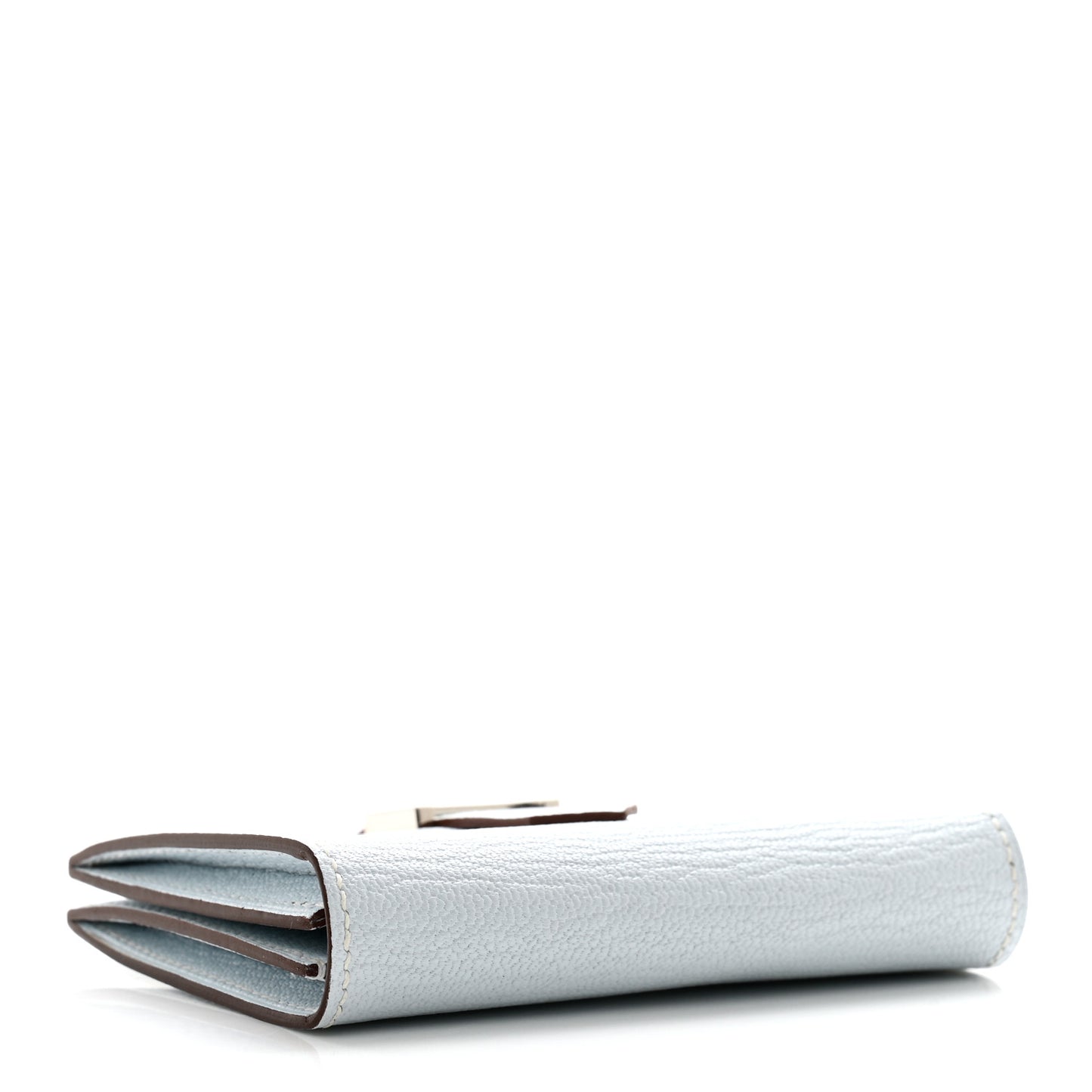 Chevre Mysore Bearn Card Holder Wallet Bleu Brume