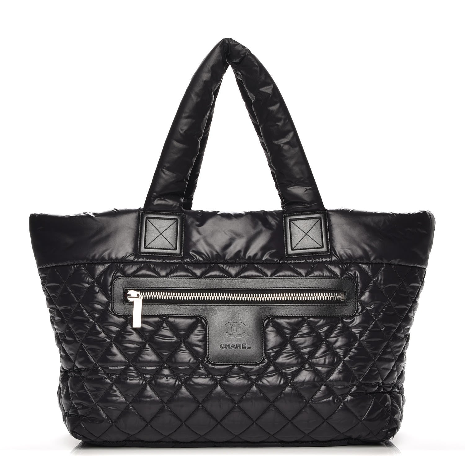 Chanel Nylon Quilted Large Coco Cocoon Tote Black 1 of 9