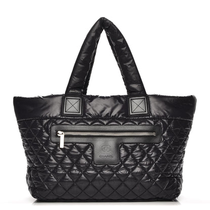 Chanel Nylon Quilted Large Coco Cocoon Tote Black 1 of 9