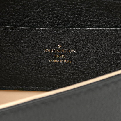 Louis Vuitton Grained Calfskin LV Pont 9 Soft MM Black 6 of 12