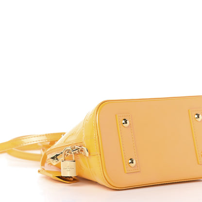 Louis Vuitton Vernis Alma BB Jaune Passion 7 of 9