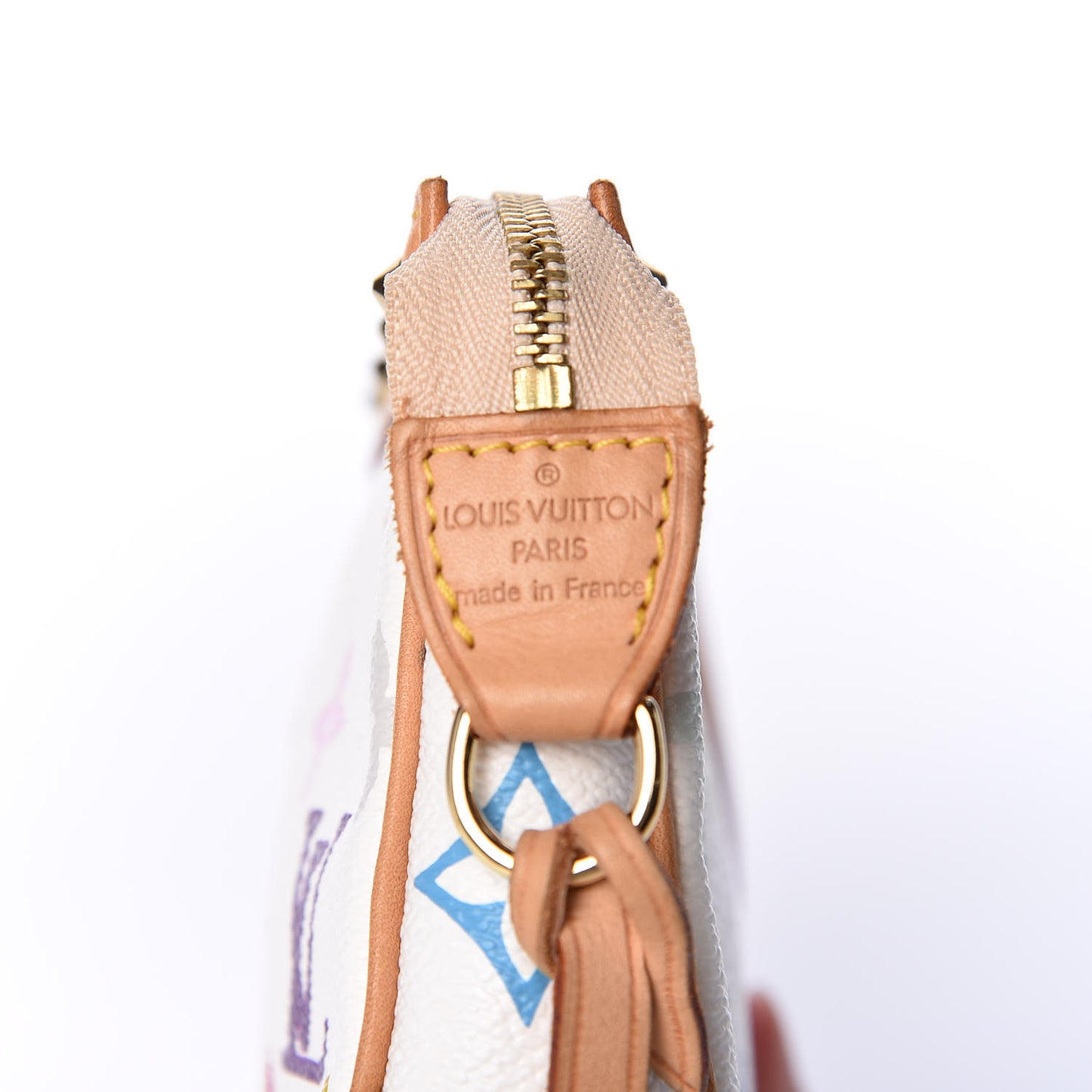 Monogram Multicolor Pochette Accessories White