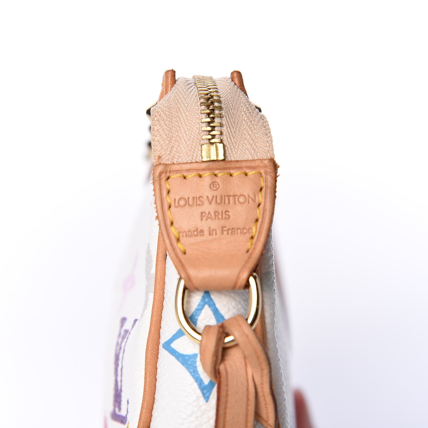 Louis Vuitton Monogram Multicolor Pochette Accessories White 7 of 9