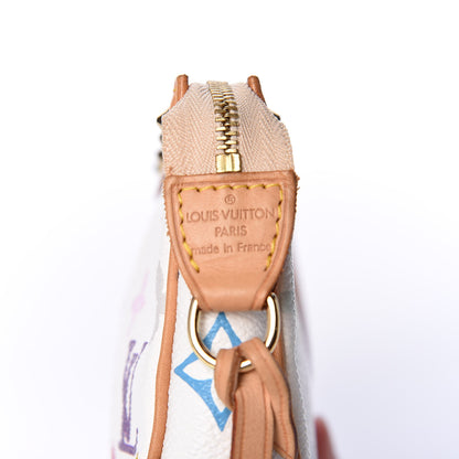 Louis Vuitton Monogram Multicolor Pochette Accessories White 7 of 9
