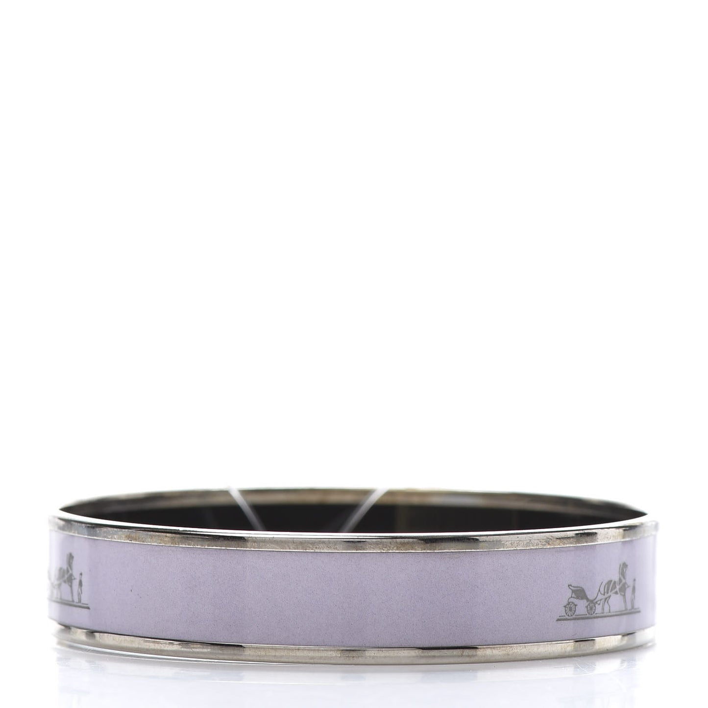 Enamel Printed Caleche Medium Bracelet 70 Rose Ronsard