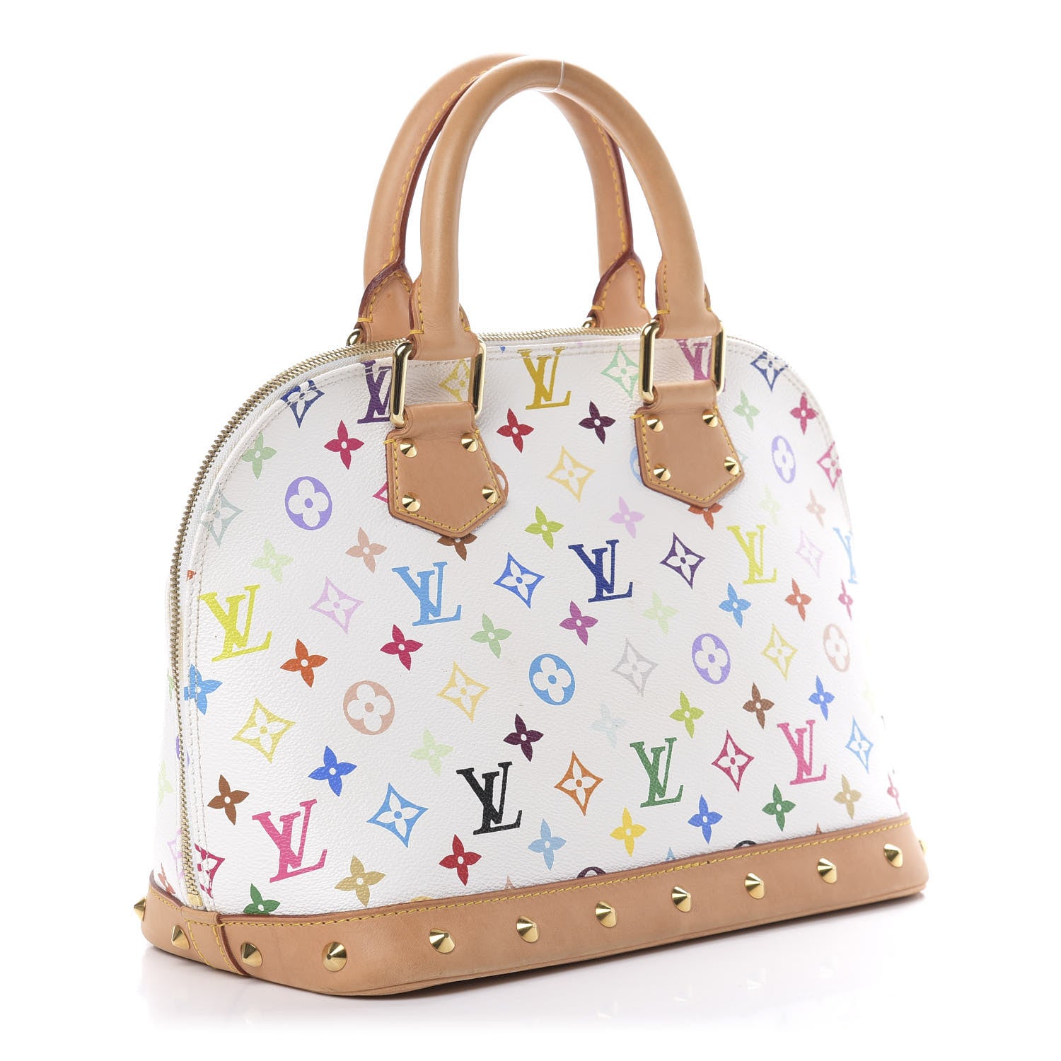Louis Vuitton Monogram Multicolor Alma White 4 of 18