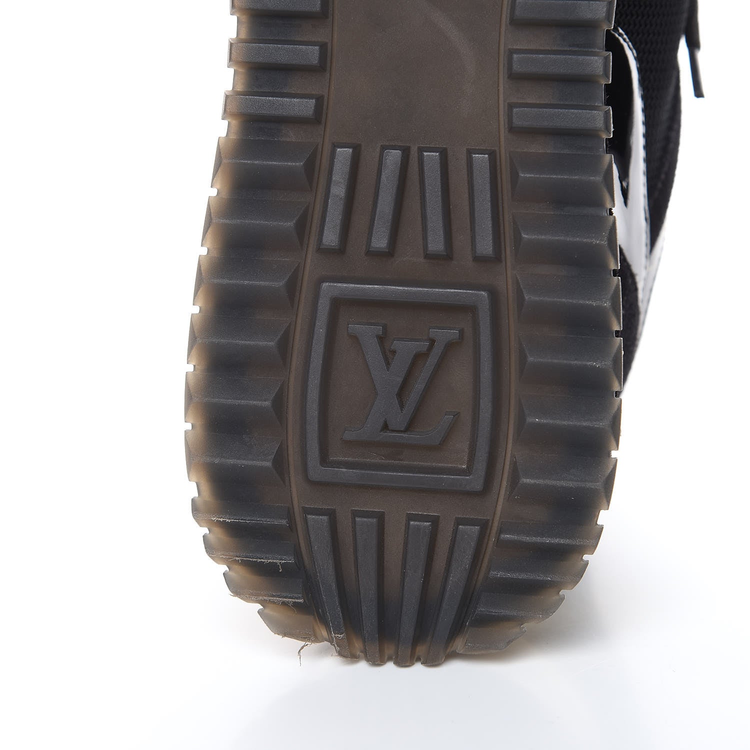 Louis Vuitton Suede Monogram Run Away Sneakers 38.5 Black 6 of 8