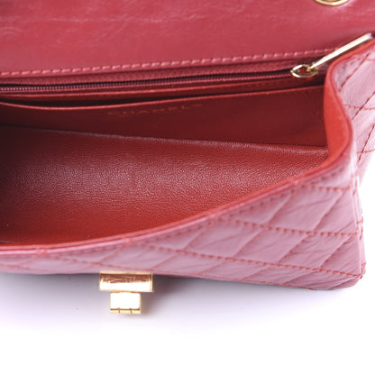 Chanel Aged Calfskin Quilted 2.55 Reissue Mini Flap Red 4 of 10