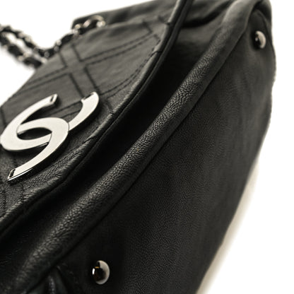 Chanel Calfskin Diamond Stitch Accordion Flap Black 10 of 12
