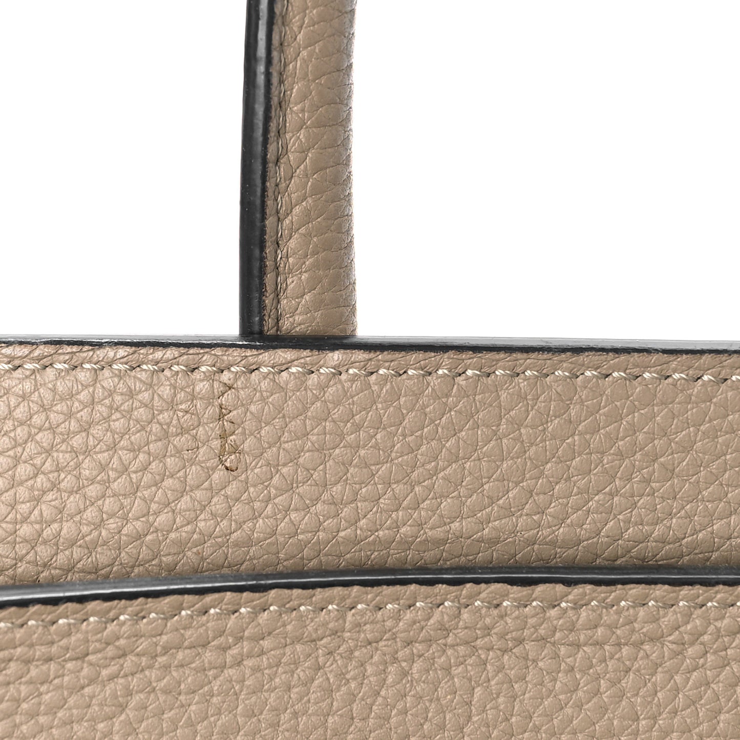 Drummed Calfskin Micro Luggage Dune