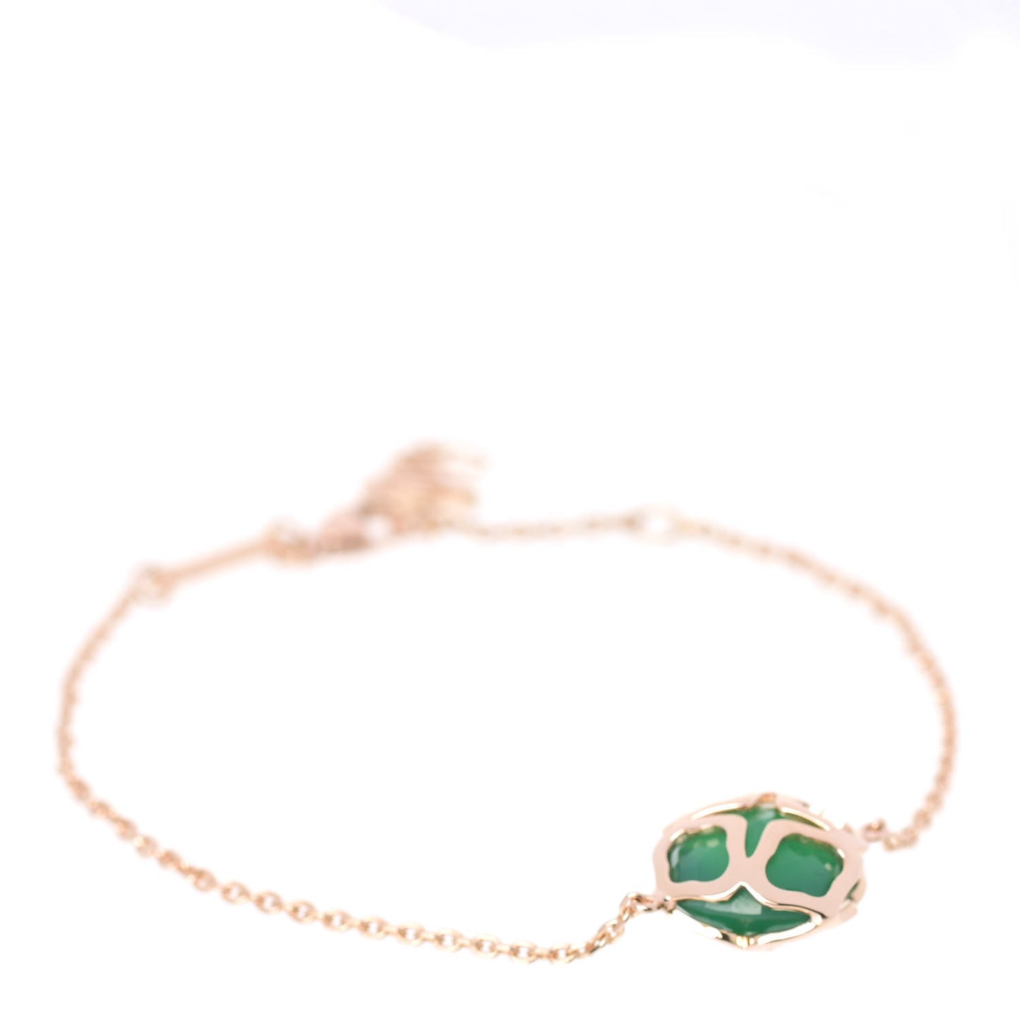18K Rose Gold Green Agate Imperiale Cocktail Bracelet