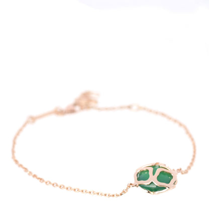 Chopard 18K Rose Gold Green Agate Imperiale Cocktail Bracelet 1 of 6