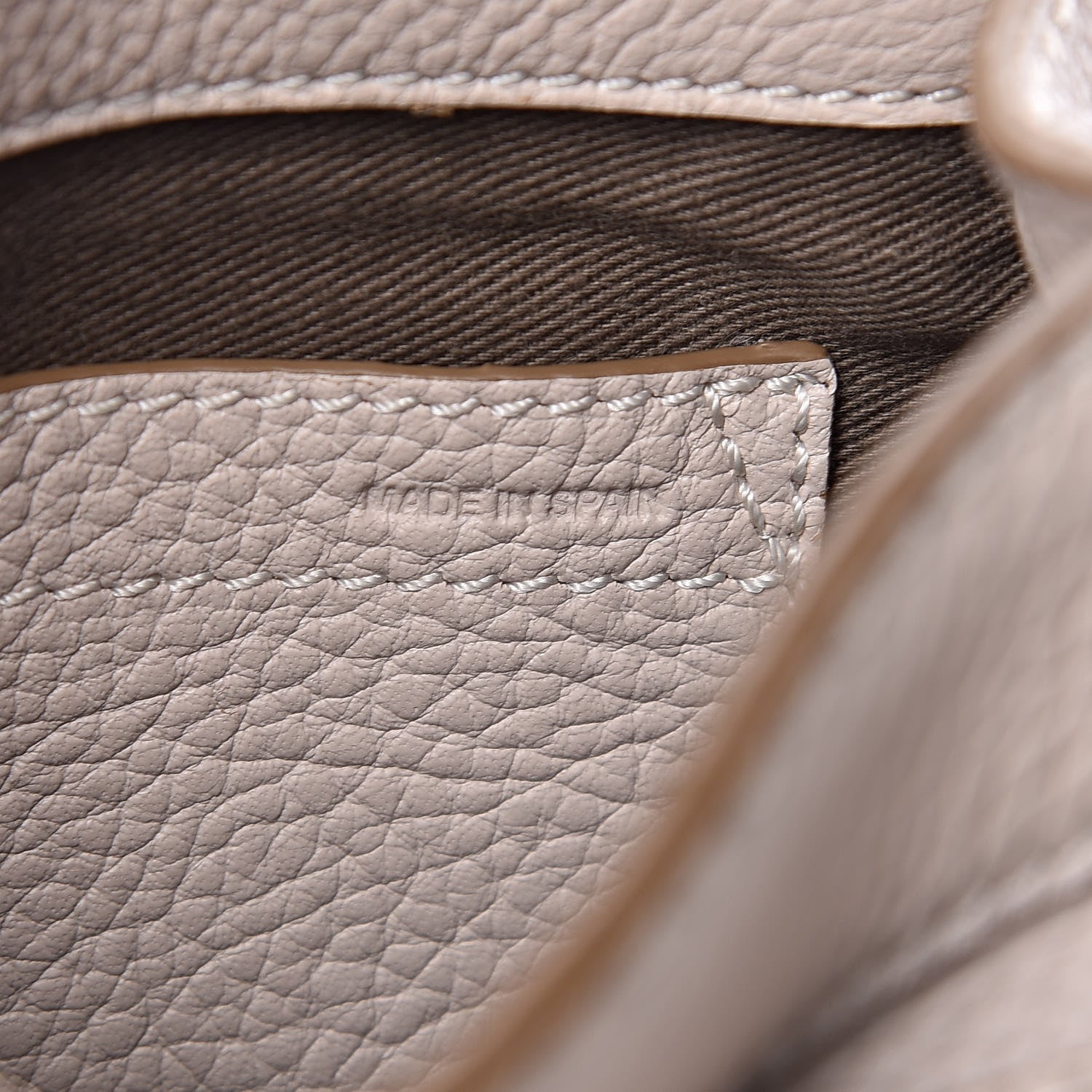 Chloe Calfskin Mini Marcie Round Crossbody Bag Abstract White 7 of 10
