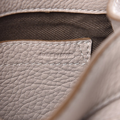 Chloe Calfskin Mini Marcie Round Crossbody Bag Abstract White 7 of 10