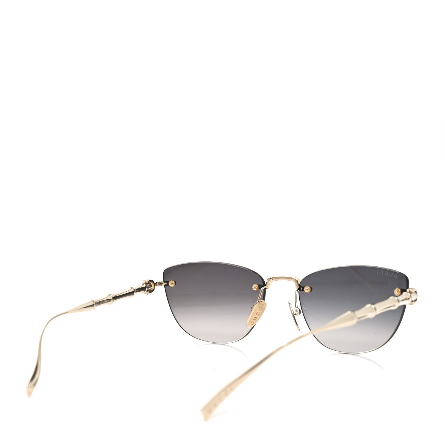 Gucci Metal Bamboo Sunglasses GG2063S Gold 1840336 – FASHIONPHILE