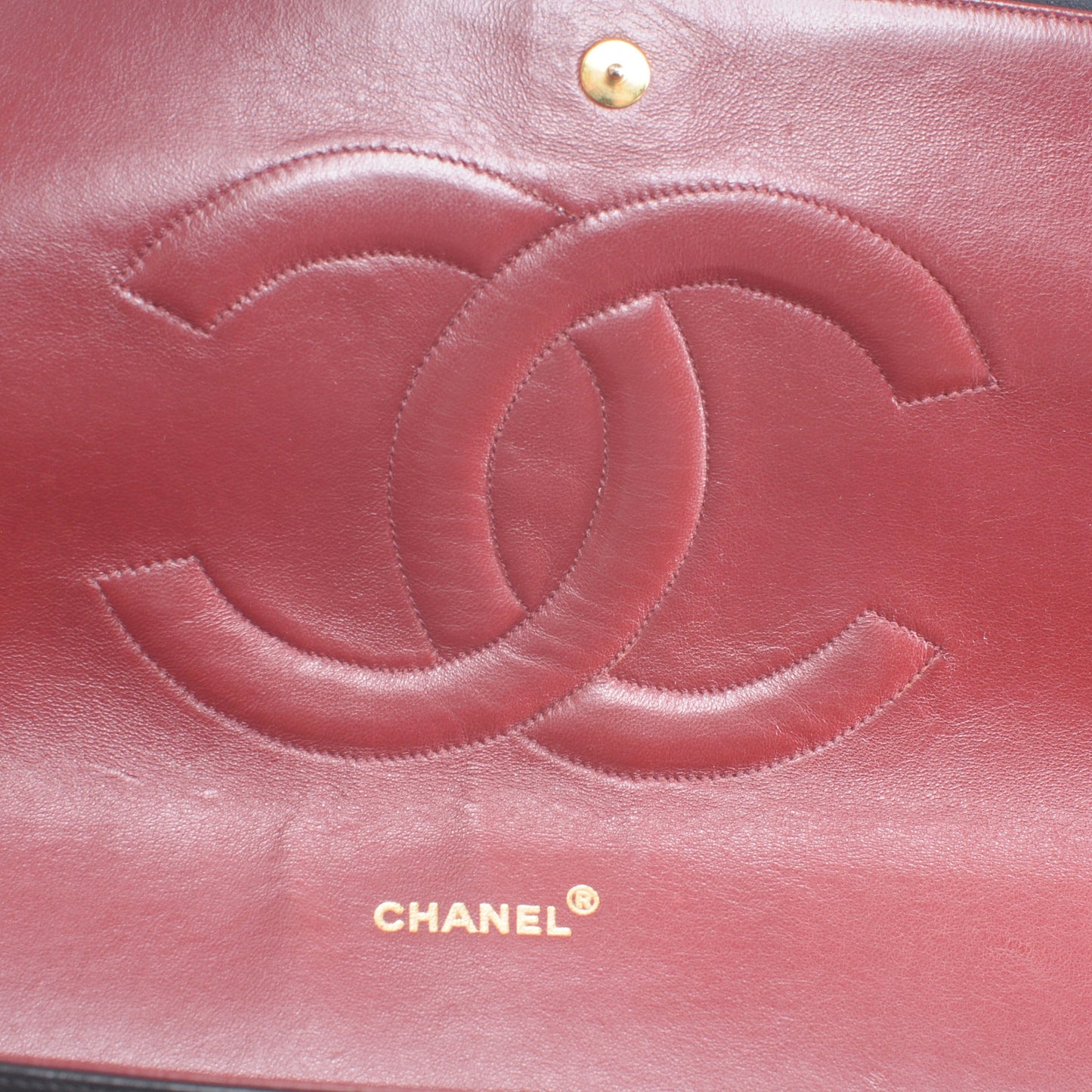 Lambskin Vintage XXL Oversized Double Flap Black