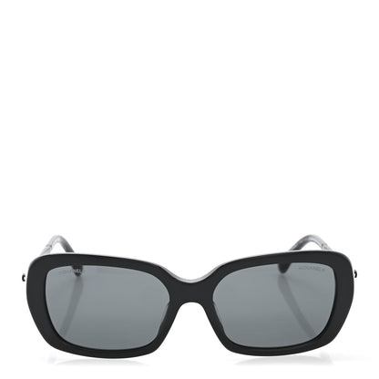 Chanel Pearl Square Polarized Sunglasses 5427-H-A Black 2 of 8