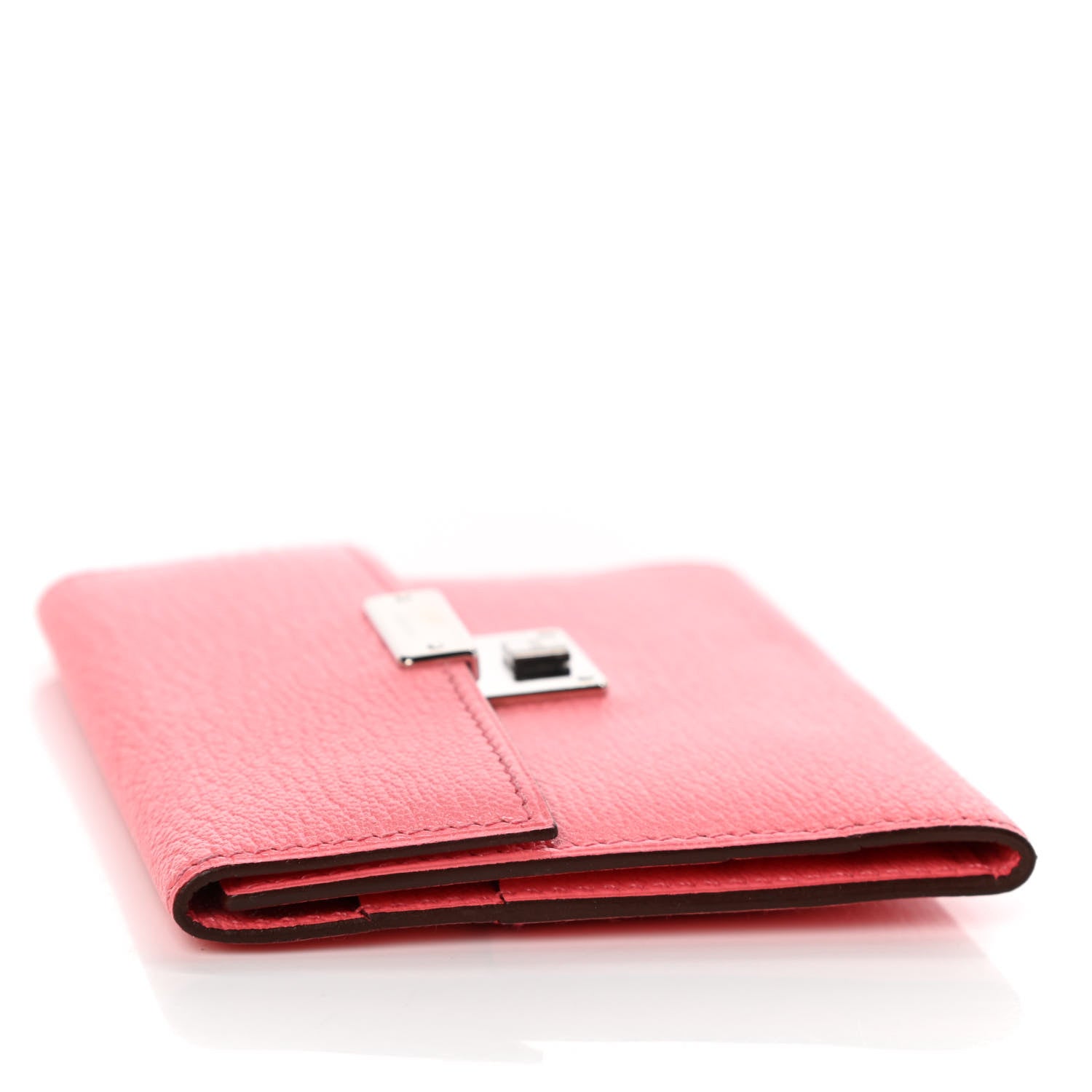 Hermes Chevre Mysore Mini Clic Card Holder Rose D'Ete 4 of 14