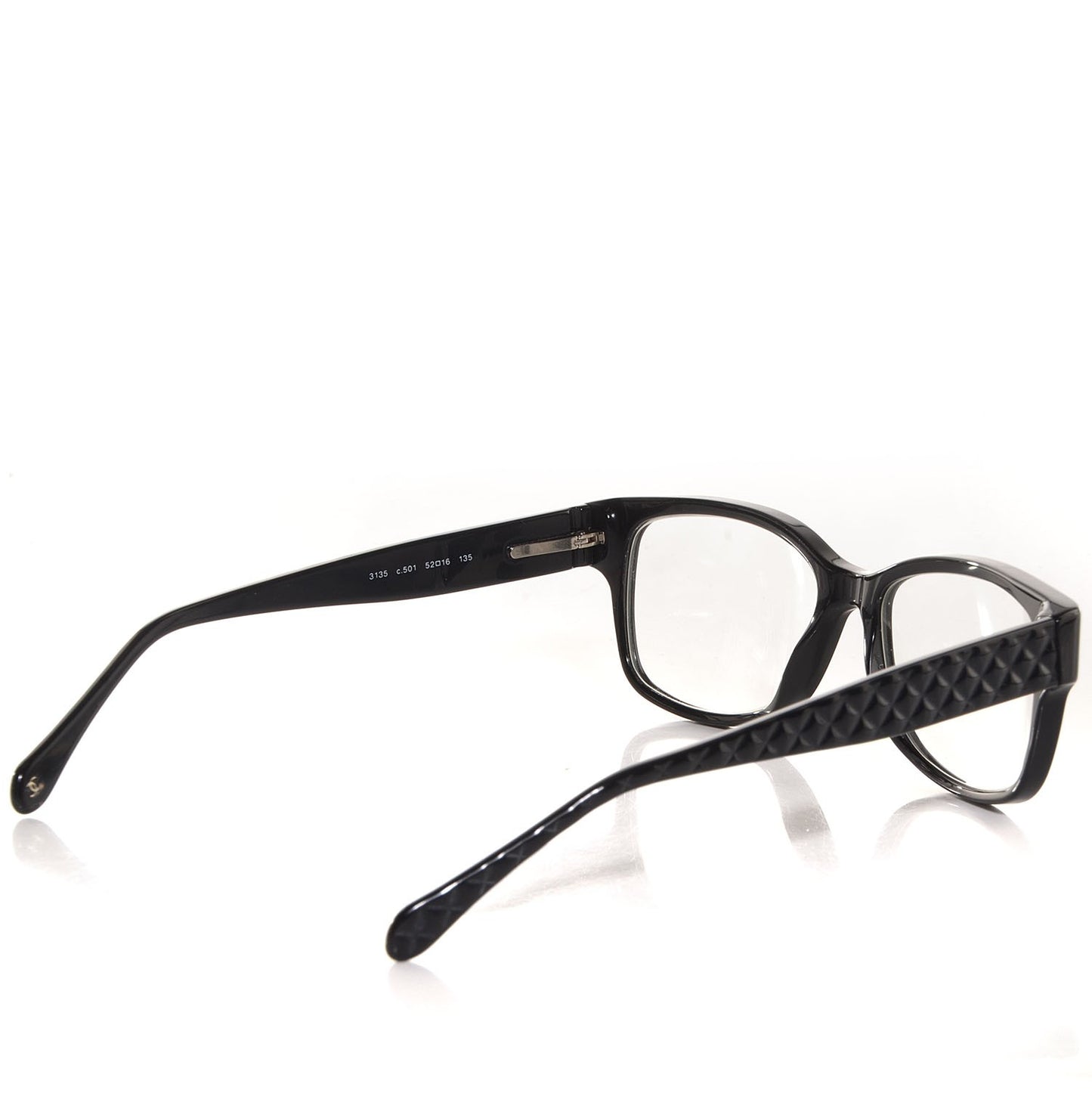 CC Quilted Eyeglass Frames Black 3135