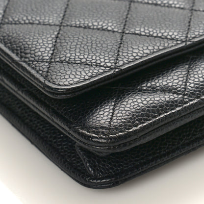 Chanel Caviar Quilted Wallet on Chain WOC Black 8 of 9
