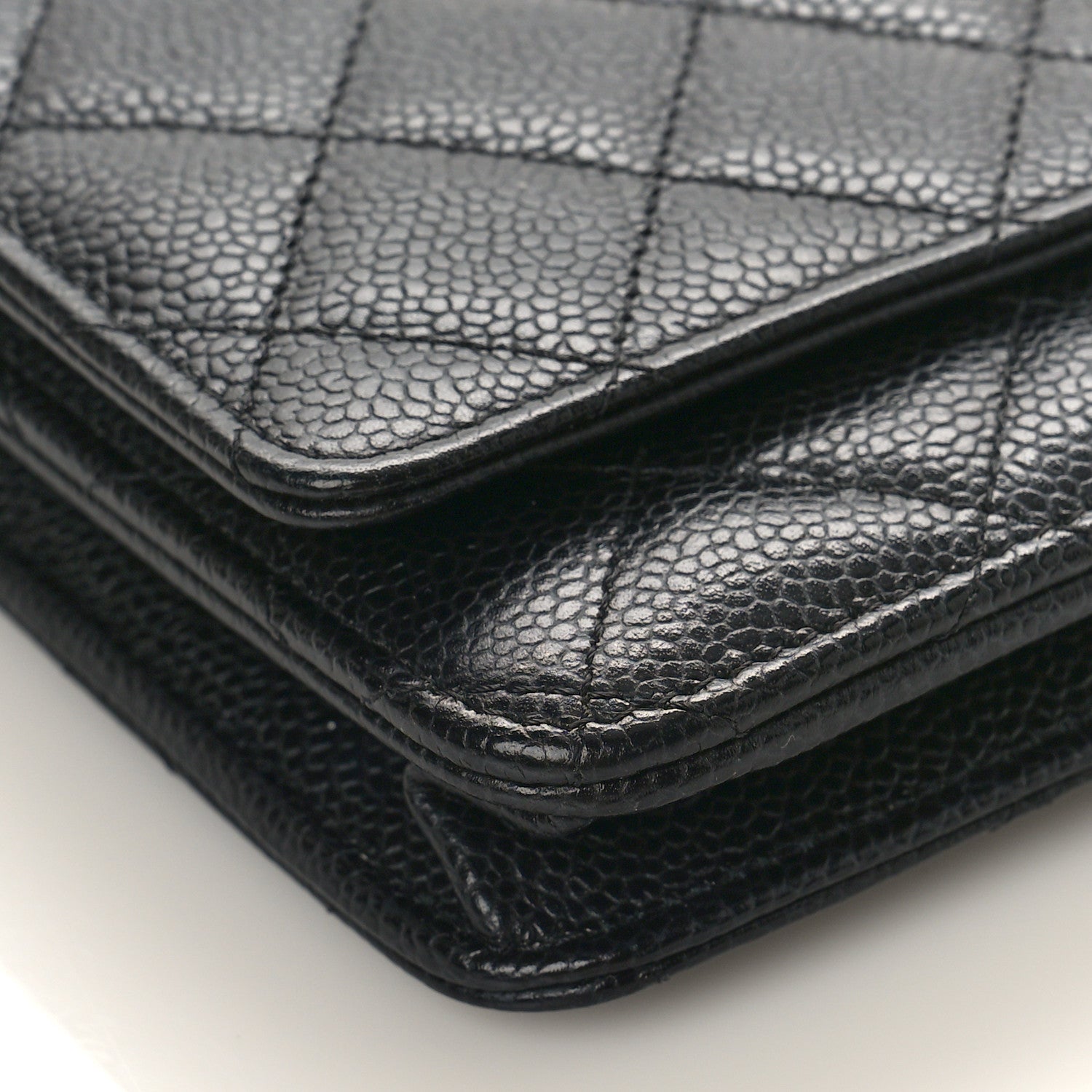 Chanel Caviar Quilted Wallet on Chain WOC Black 8 of 9