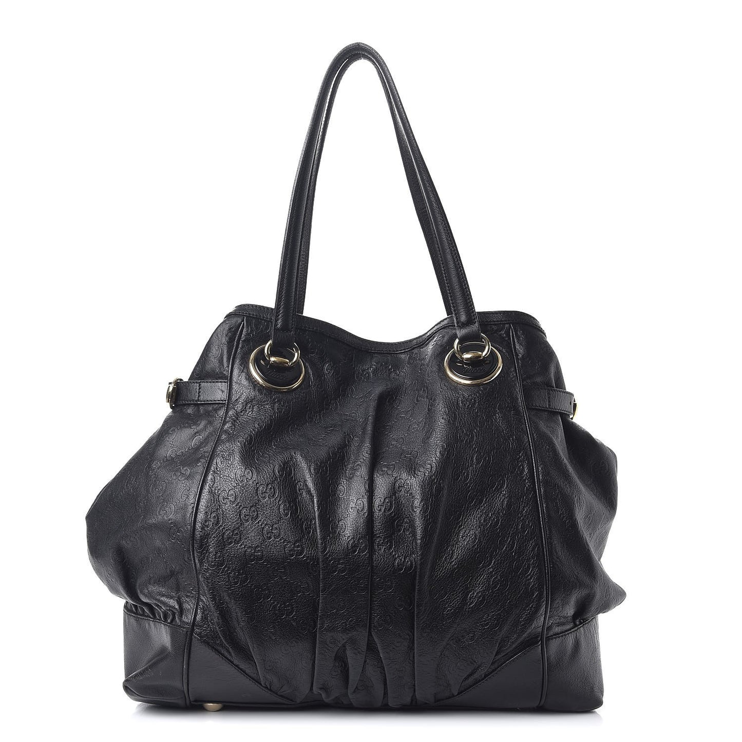 Guccissima Large Full Moon Tote Black