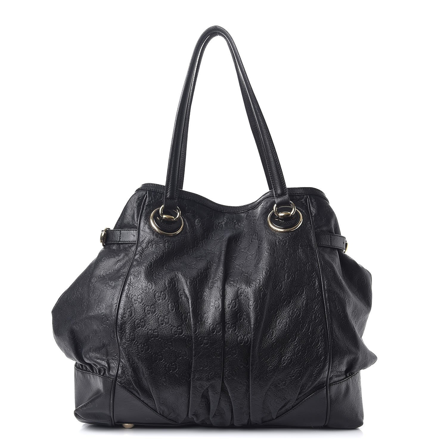 Gucci Guccissima Large Full Moon Tote Black 1 of 10