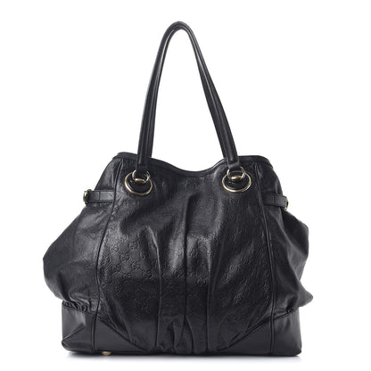 Gucci Guccissima Large Full Moon Tote Black 1 of 10