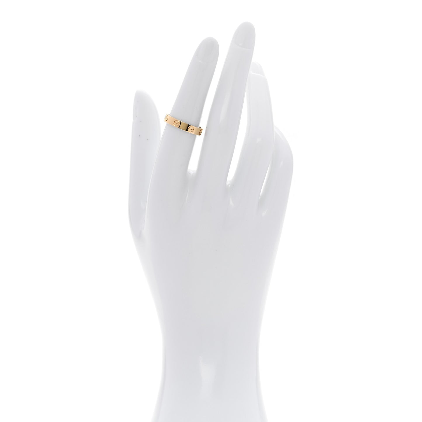 18K Yellow Gold 3.5mm LOVE Wedding Band Ring 52 6