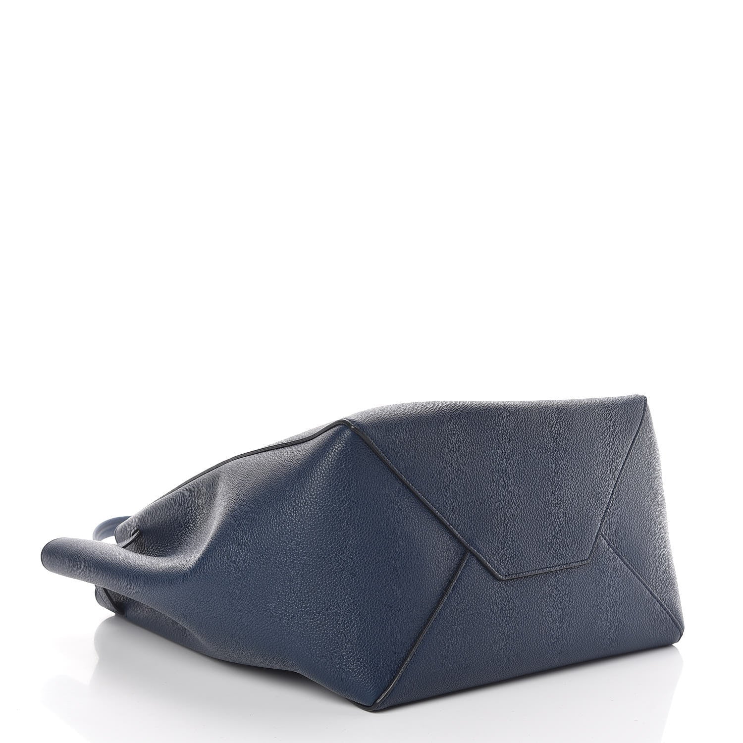 Celine Soft Grained Calfskin Small Belt Cabas Phantom Abyss Blue 4 of 9