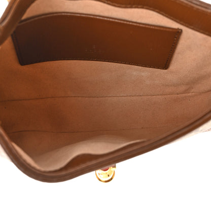 Gucci GG Supreme Monogram Azalea Calfskin Web Mini Jackie 1961 Hobo Beige Ebony Brown Sugar 5 of 11