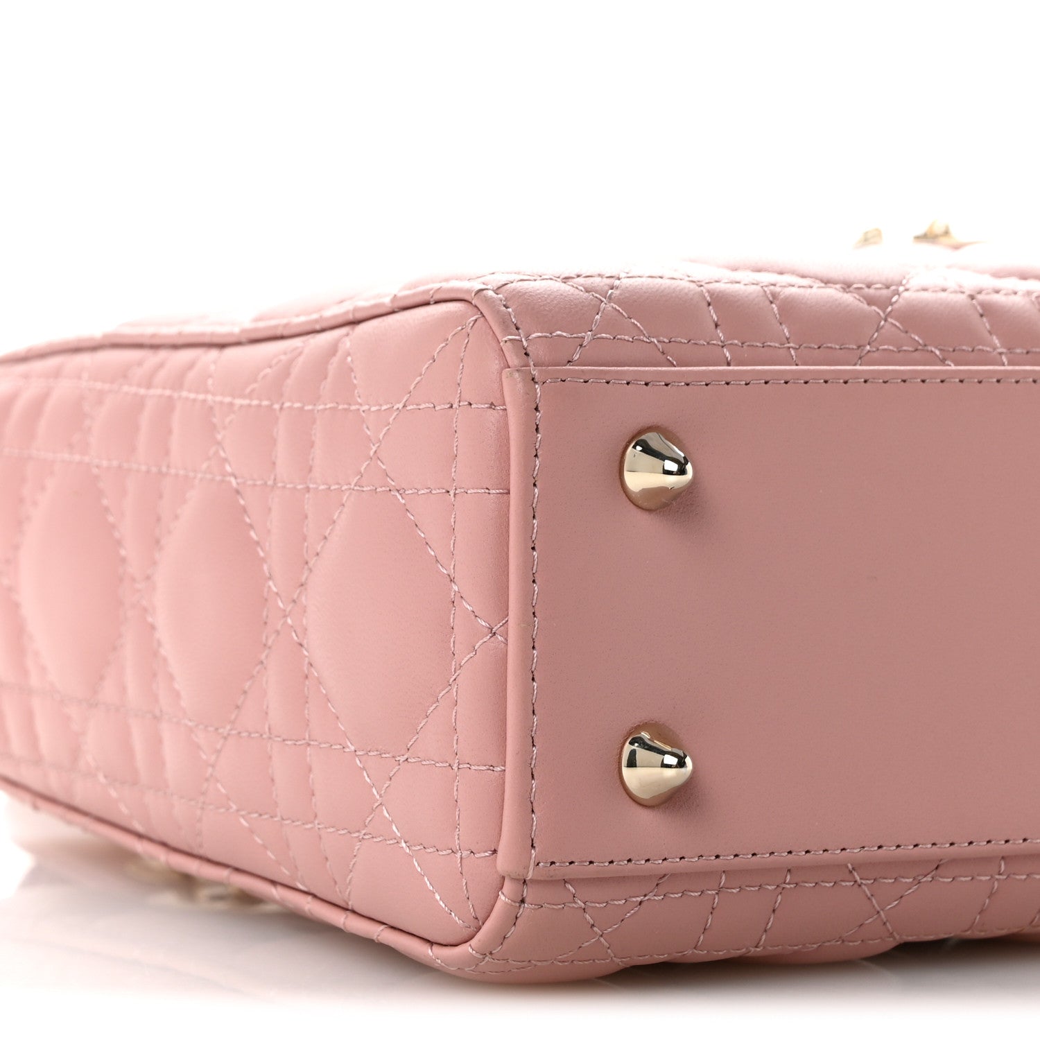 Christian Dior Lambskin Cannage Small My ABCDior Lady Dior Pink 9 of 14