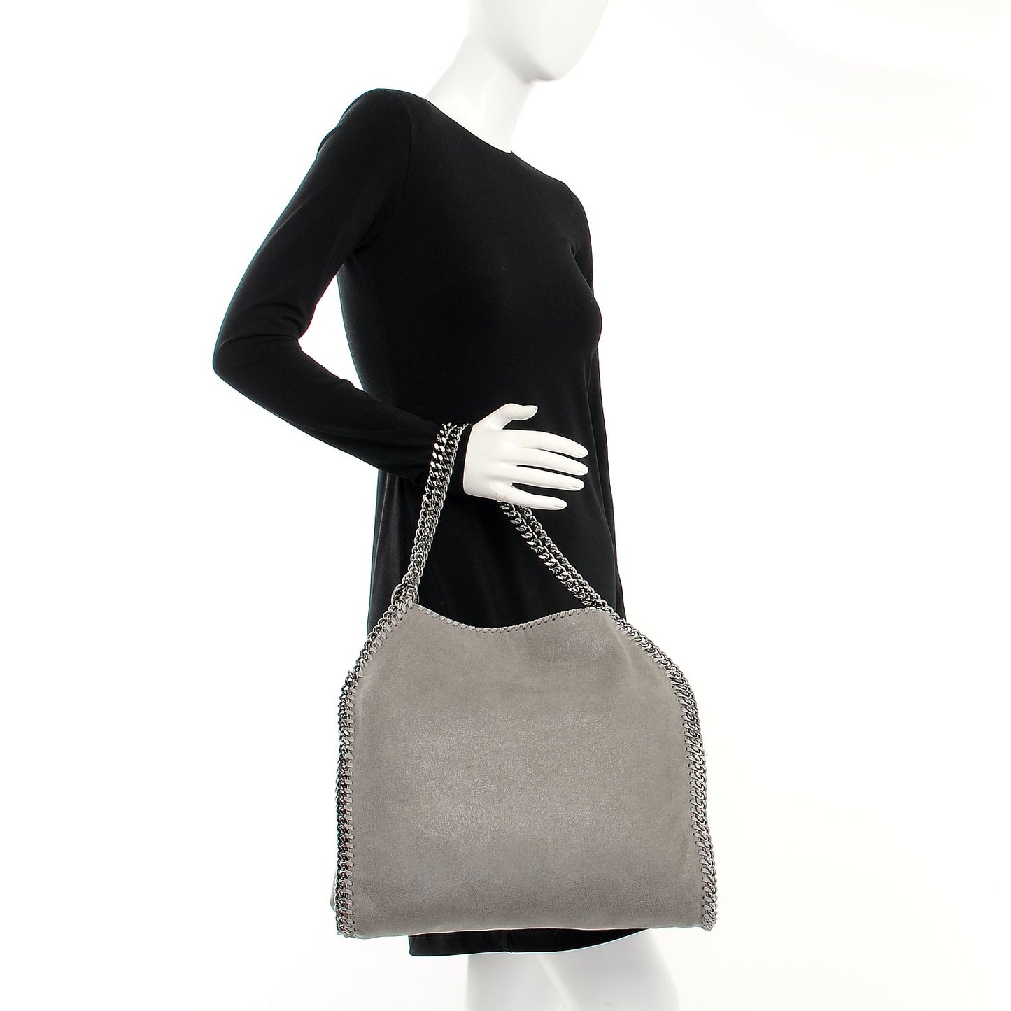 Shaggy Deer Small Falabella Tote Grey