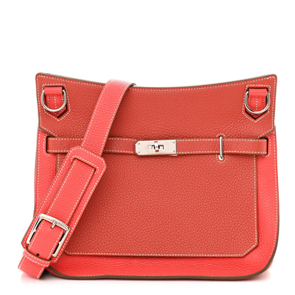 Hermes Taurillon Clemence Jypsiere 28 Sanguine Bougainvillea 1 of 10