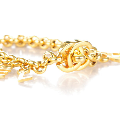 Chanel CC Logo Charms Bracelet Gold 3 of 5