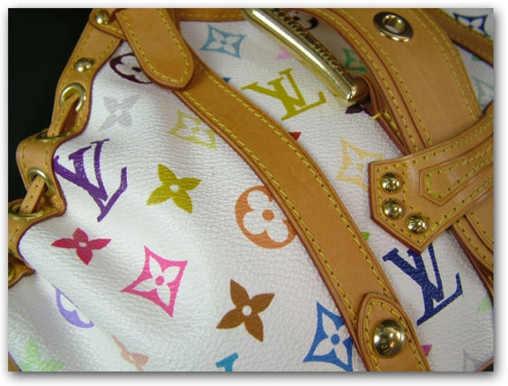Monogram Multicolor Theda GM White
