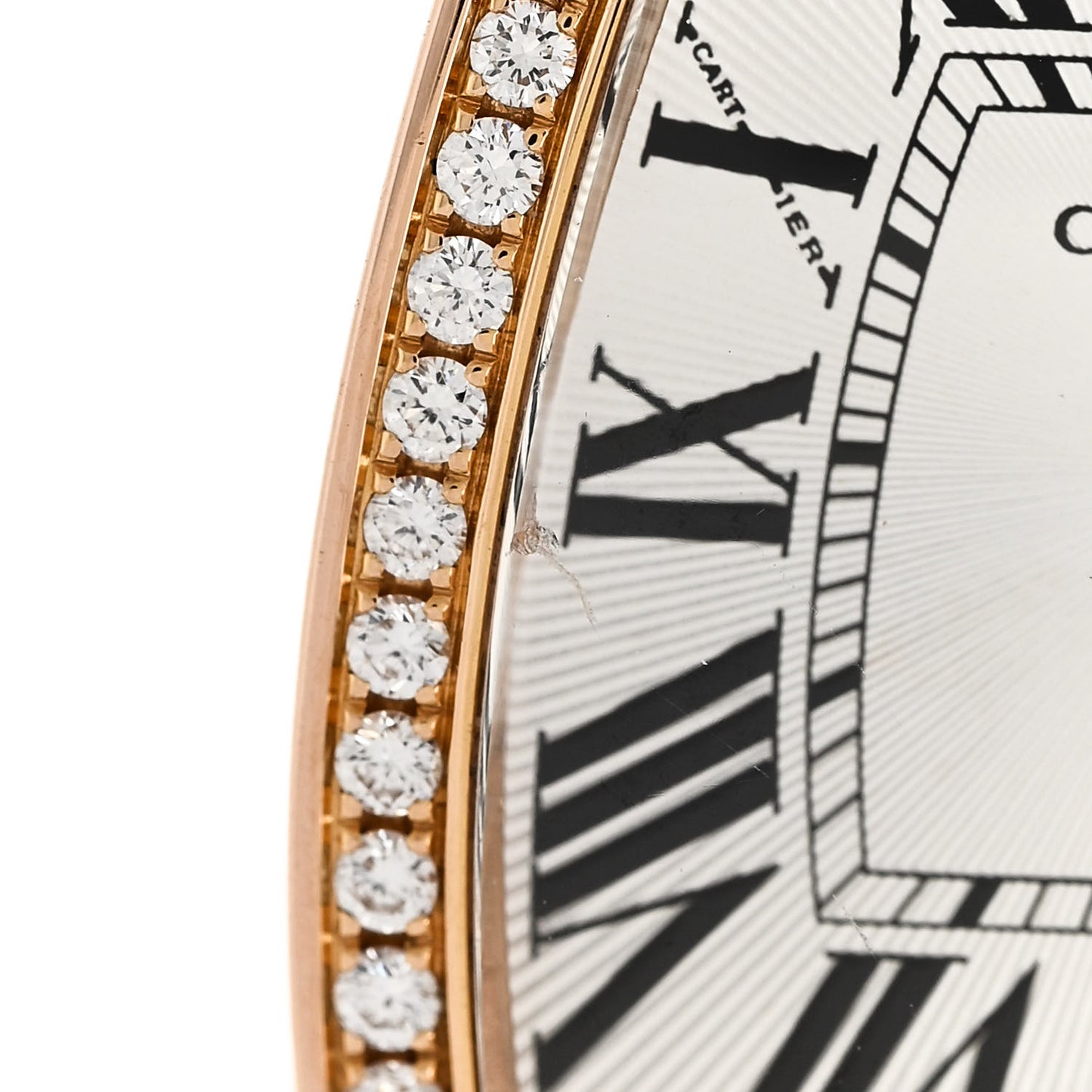 18K Pink Gold Diamond Bezel 22mm La Dona Quartz Watch