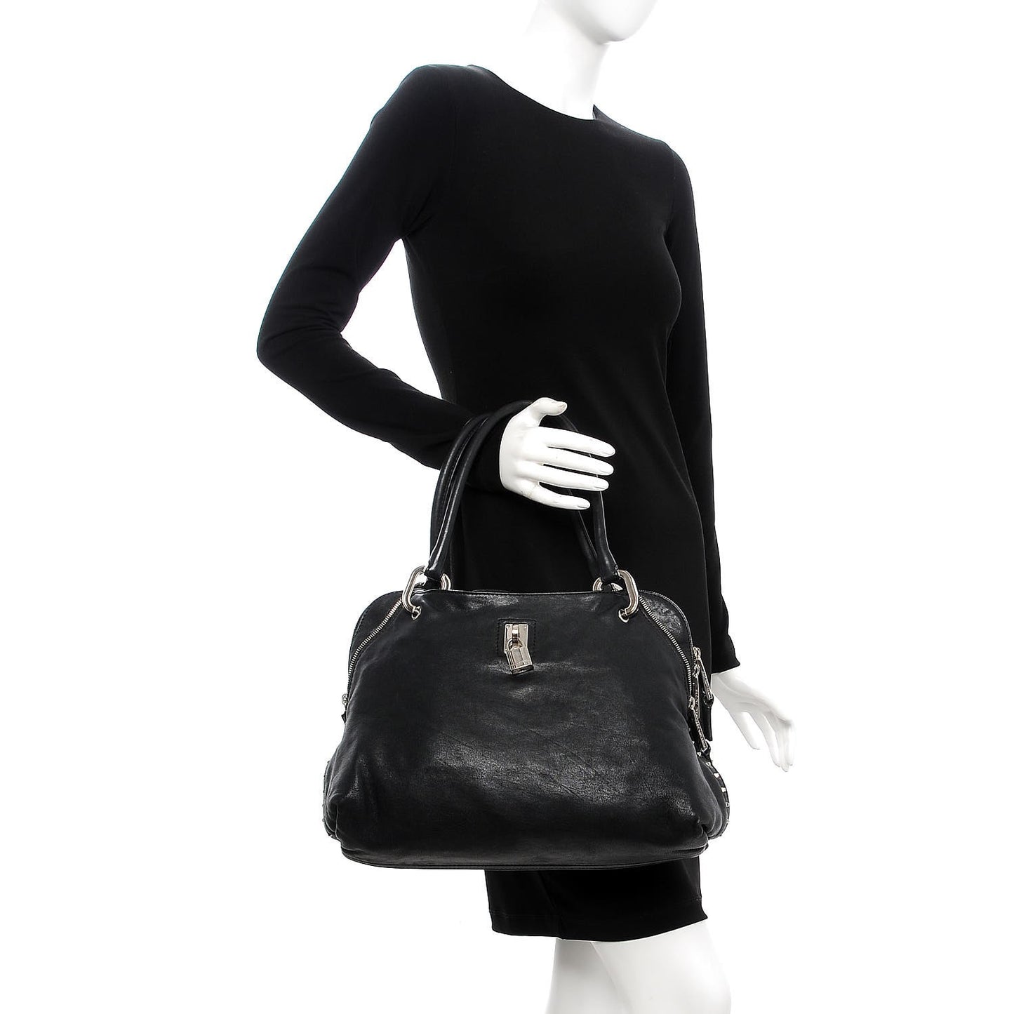 Lambskin Paradise Rio Satchel Black