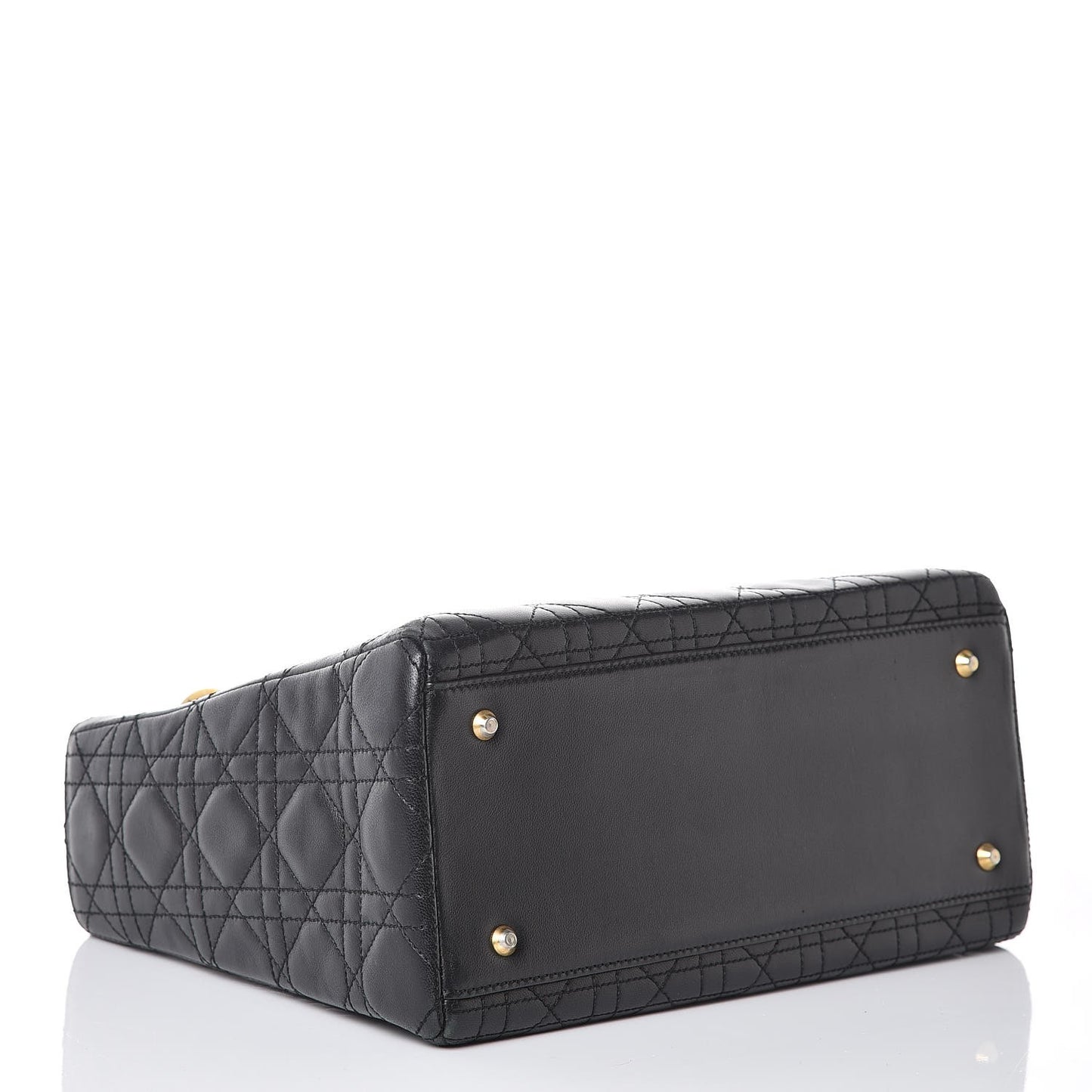 Lambskin Cannage Medium Lady Dior Black