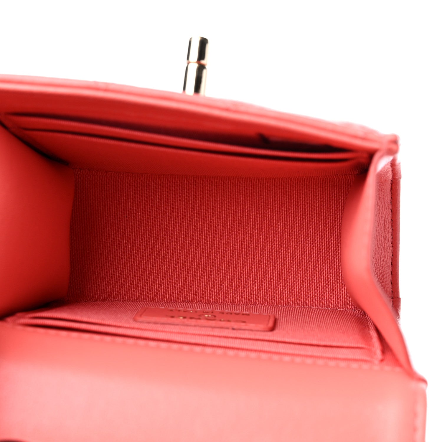 Chanel Lambskin Quilted Mini Trendy CC Clutch With Chain Coral Pink 5 of 10