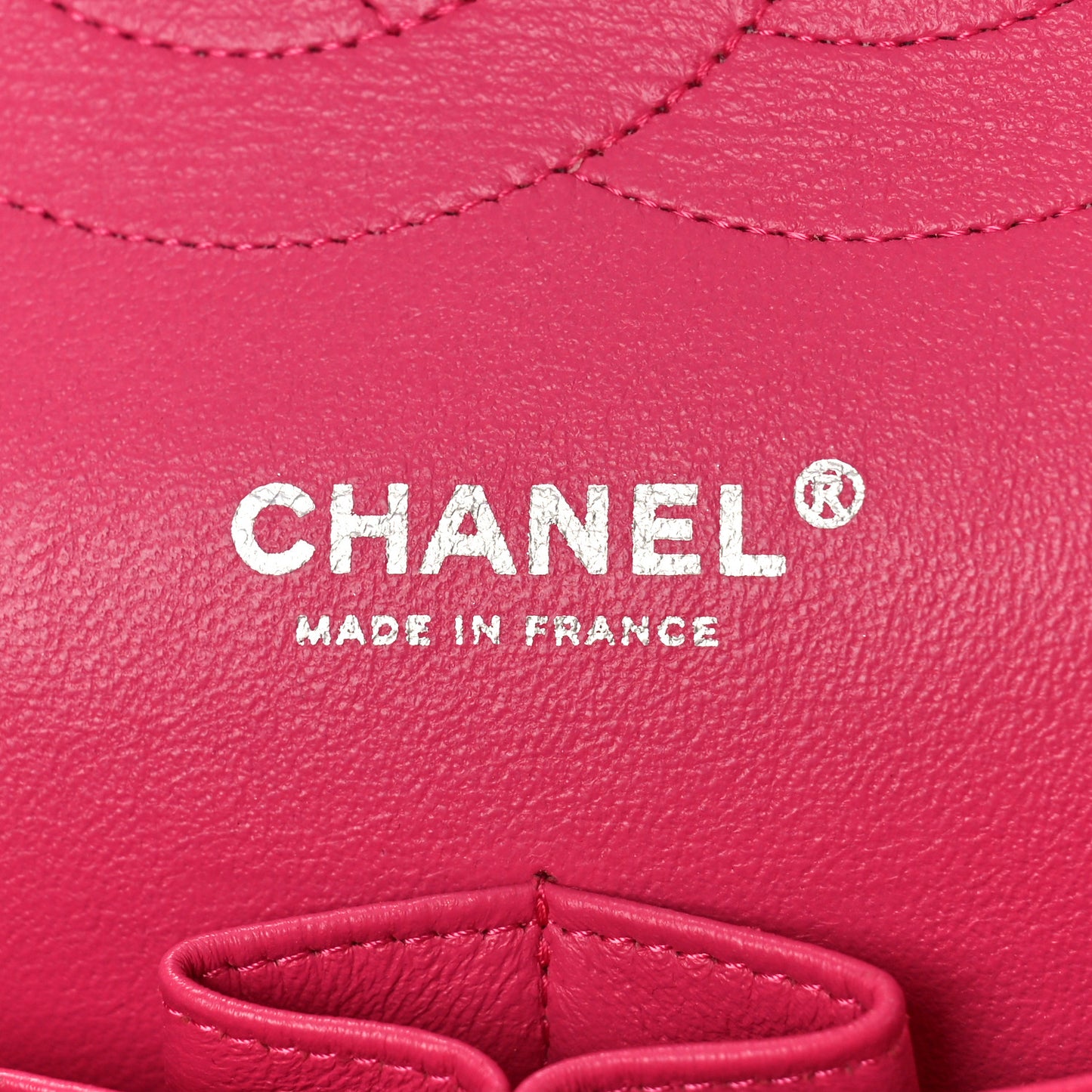 Tweed Quilted Jumbo Double Flap Hot Pink