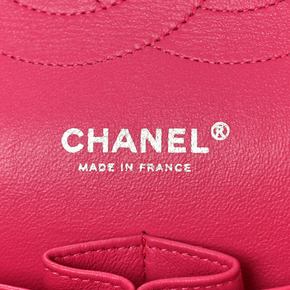 Chanel Tweed Quilted Jumbo Double Flap Hot Pink 5 of 8