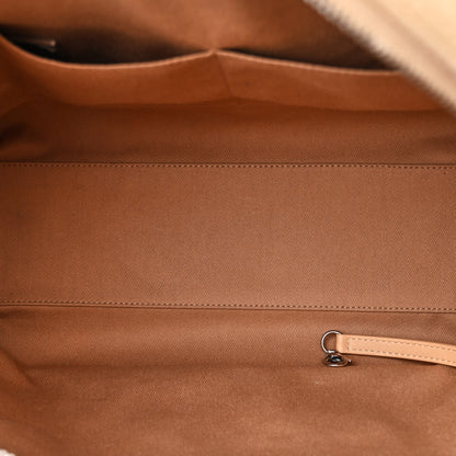 Chanel Canvas Deauville Bowling Bag Beige 5 of 17