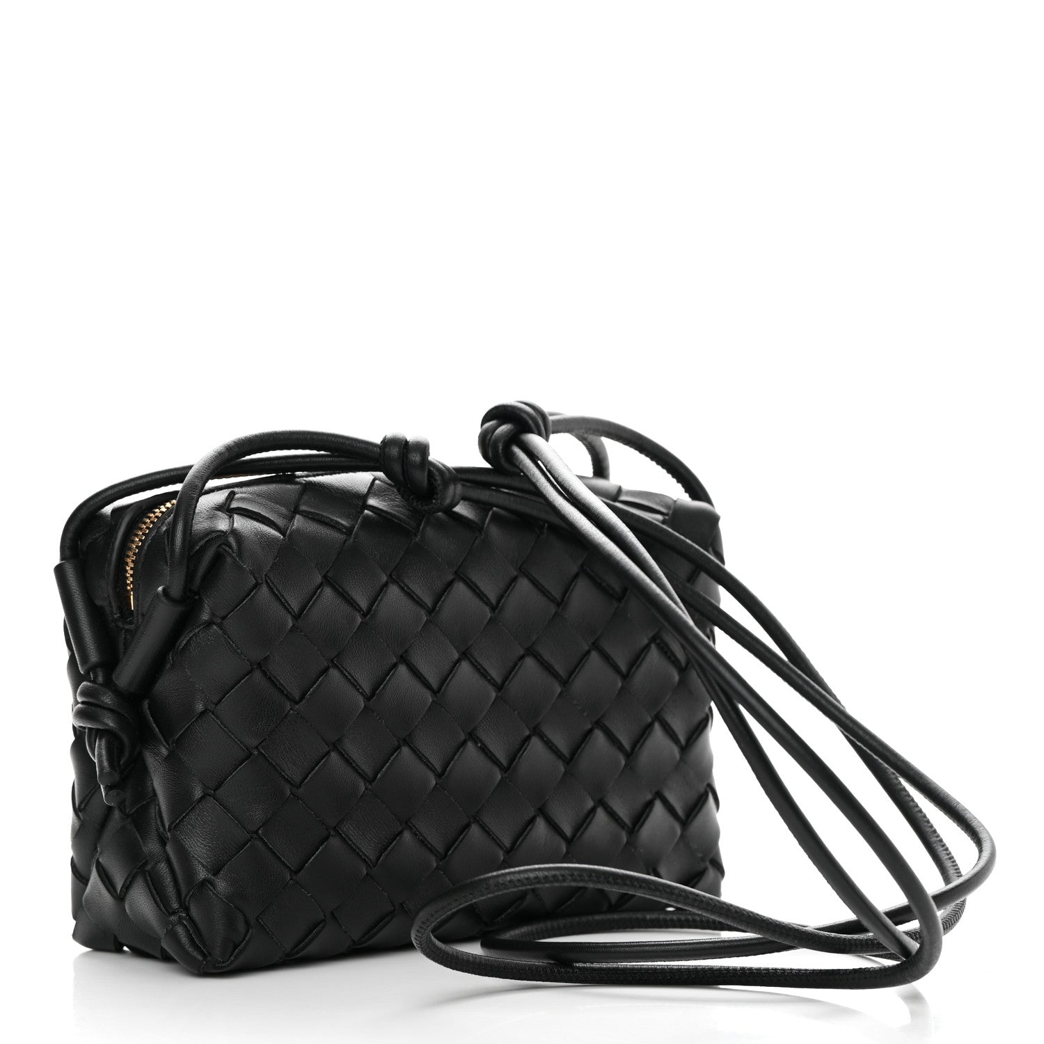 Bottega Veneta Nappa Intrecciato Mini Loop Camera Bag Black 3 of 10
