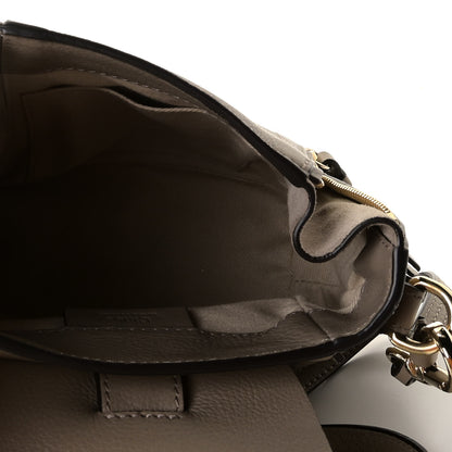 Chloe Suede Calfskin Mini Faye Backpack Motty Grey 4 of 10
