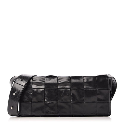 Bottega Veneta Paper Calfskin Intrecciato Stretch Cassette Black 3 of 10