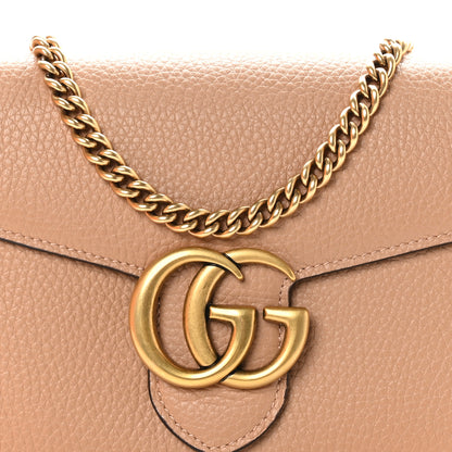 Gucci Cellarius Calfskin GG Marmont Chain Wallet Rosy Phard 9 of 11