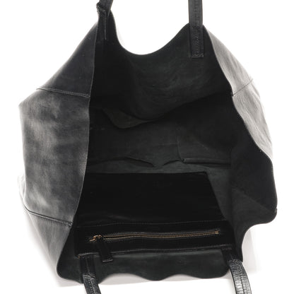 Celine Lambskin Horizontal Cabas Bag Black 5 of 12