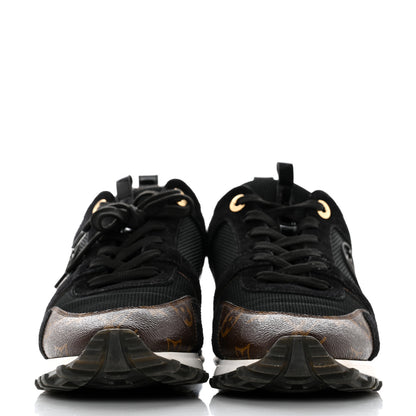 Louis Vuitton Suede Monogram Run Away Sneakers 40 Black 2 of 8