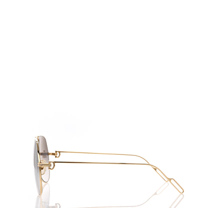 Cartier Aviator Sunglasses 140 Gold 3 of 8